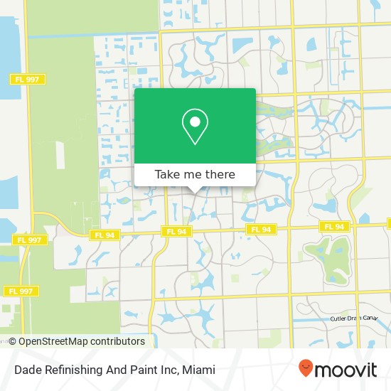 Dade Refinishing And Paint Inc map