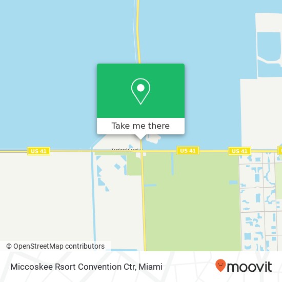 Miccoskee Rsort Convention Ctr map