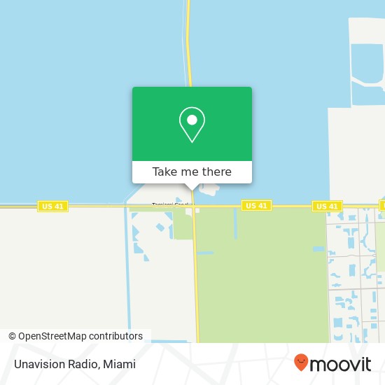 Unavision Radio map