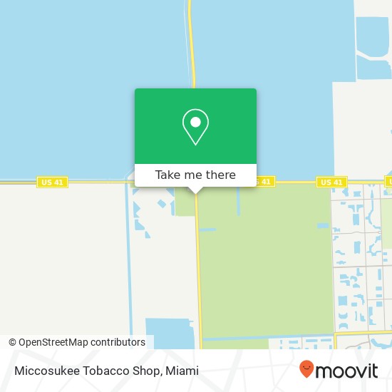 Mapa de Miccosukee Tobacco Shop