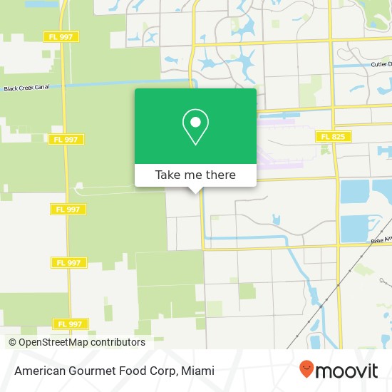 American Gourmet Food Corp map