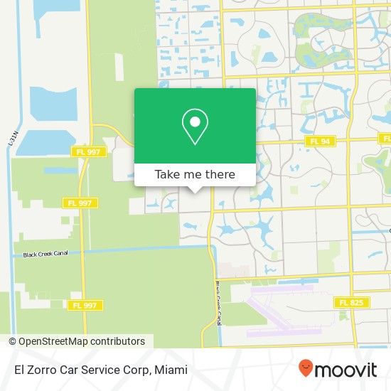 El Zorro Car Service Corp map