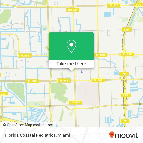 Florida Coastal Pediatrics map