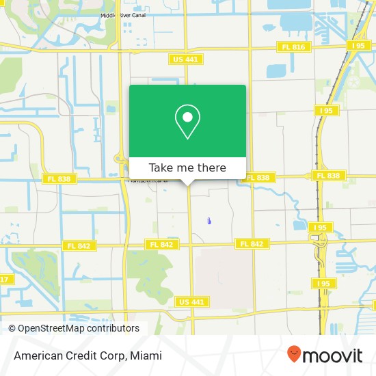 American Credit Corp map