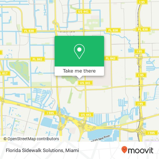 Florida Sidewalk Solutions map