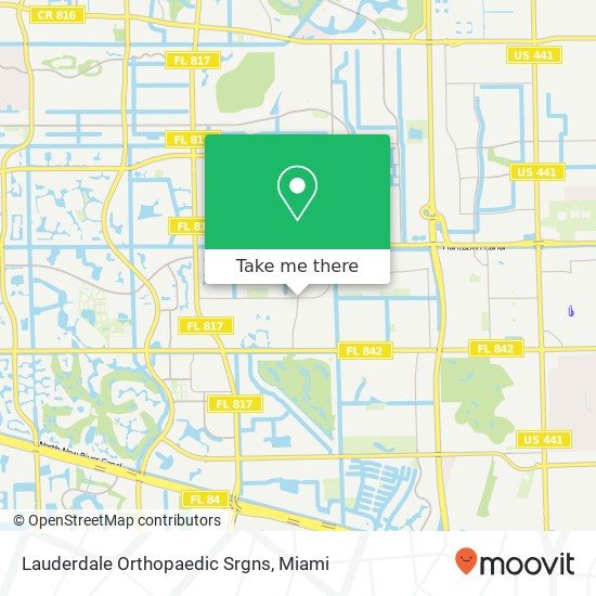 Lauderdale Orthopaedic Srgns map