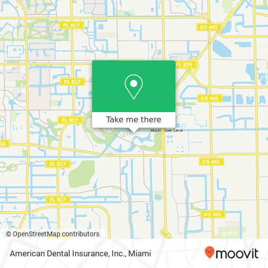Mapa de American Dental Insurance, Inc.