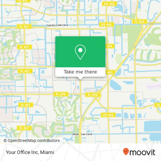 Your Office Inc map