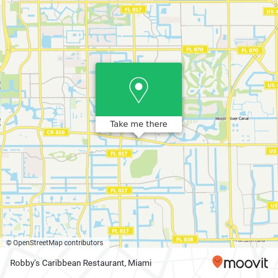 Mapa de Robby's Caribbean Restaurant