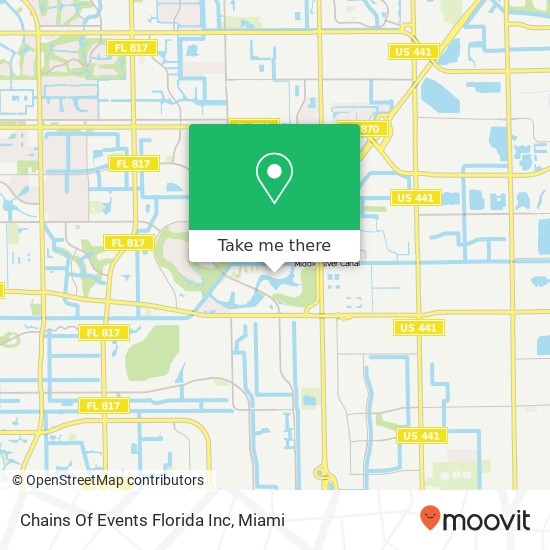 Mapa de Chains Of Events Florida Inc