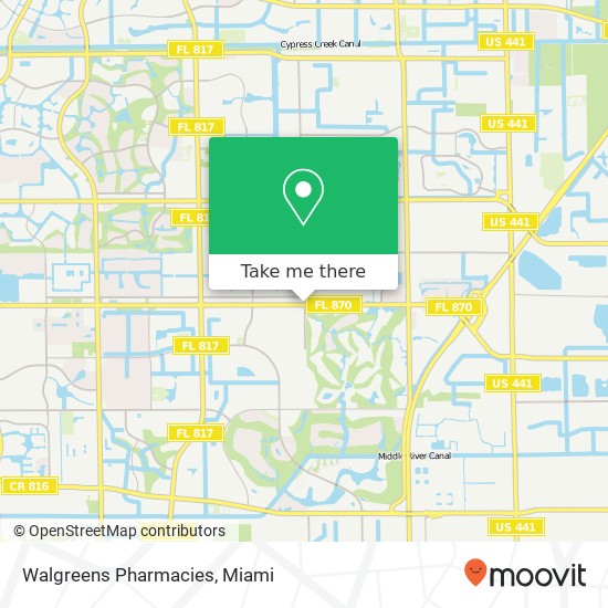 Mapa de Walgreens Pharmacies