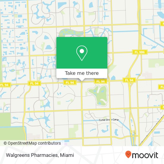 Walgreens Pharmacies map