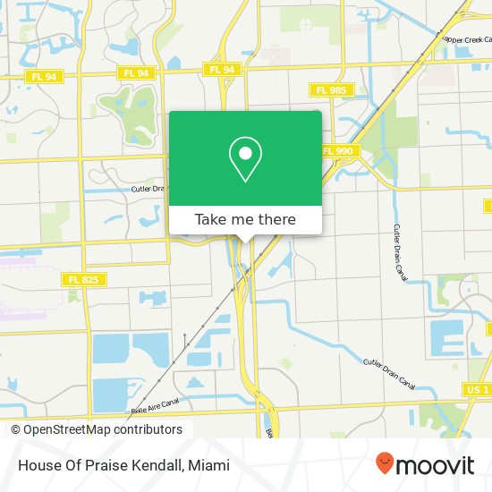 House Of Praise Kendall map
