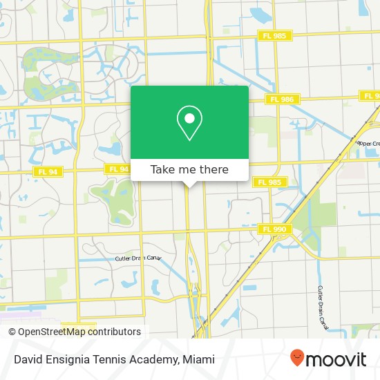 Mapa de David Ensignia Tennis Academy