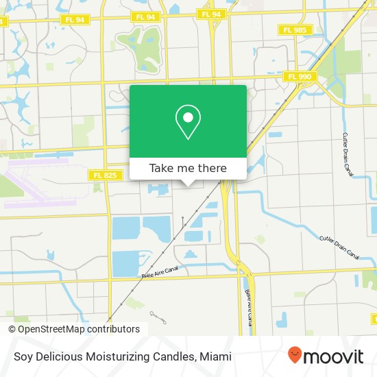 Soy Delicious Moisturizing Candles map