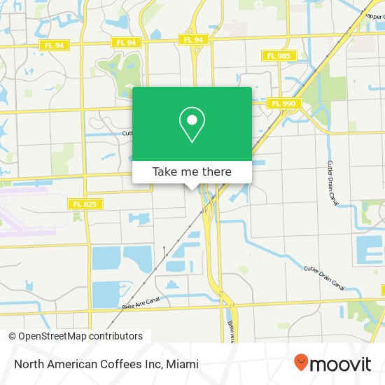 North American Coffees Inc map