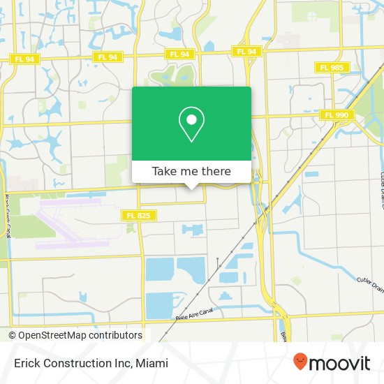 Erick Construction Inc map