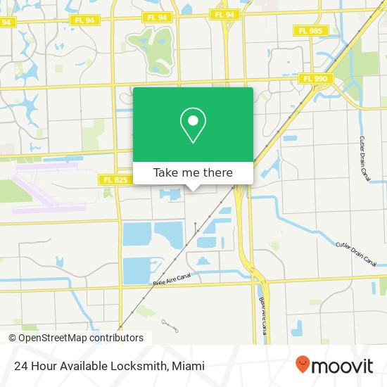 Mapa de 24 Hour Available Locksmith