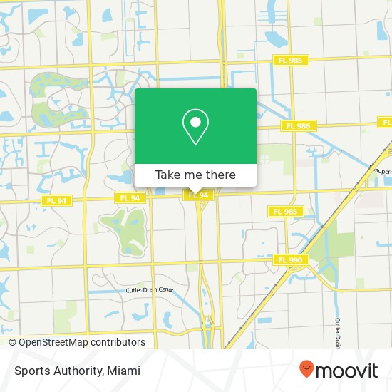 Sports Authority map