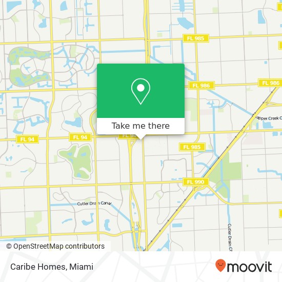 Caribe Homes map