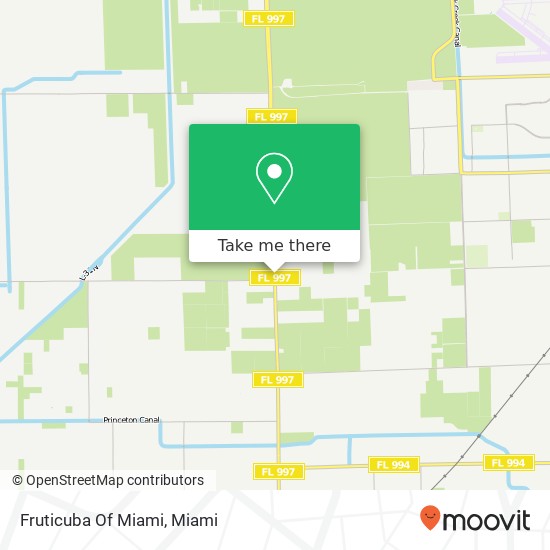 Mapa de Fruticuba Of Miami