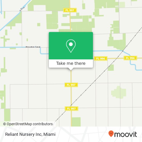 Reliant Nursery Inc map