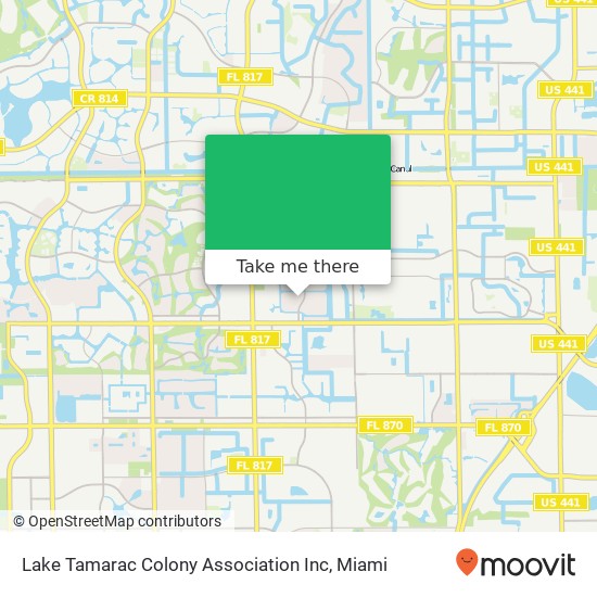 Mapa de Lake Tamarac Colony Association Inc