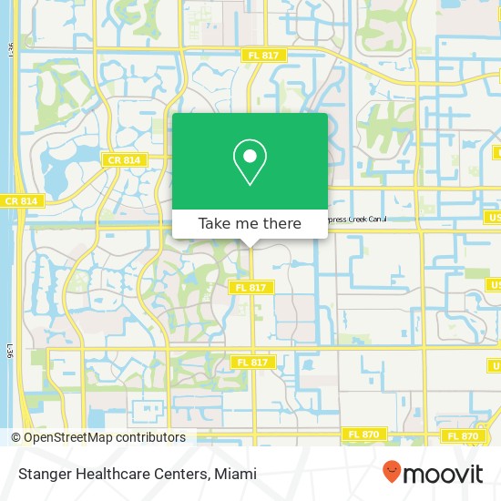 Stanger Healthcare Centers map