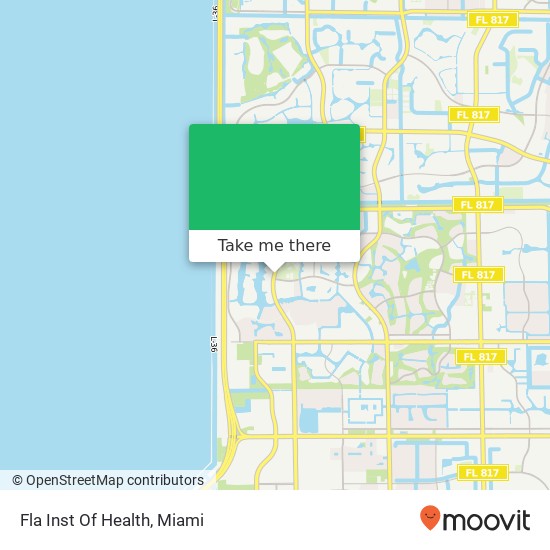 Mapa de Fla Inst Of Health