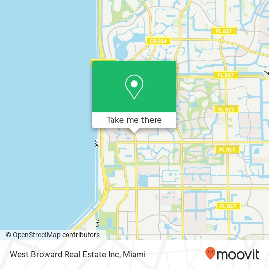 West Broward Real Estate Inc map