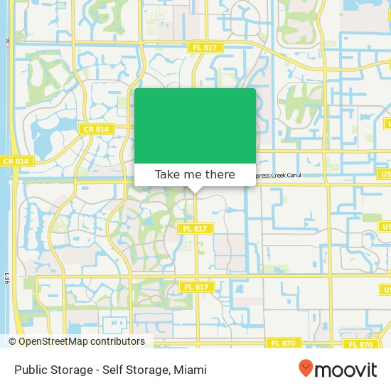 Mapa de Public Storage - Self Storage