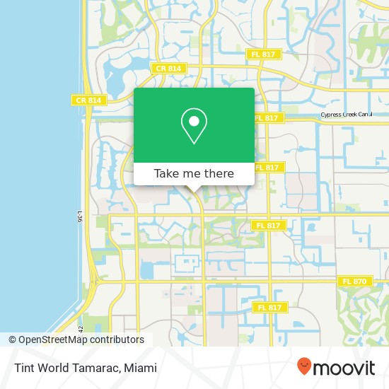 Tint World Tamarac map