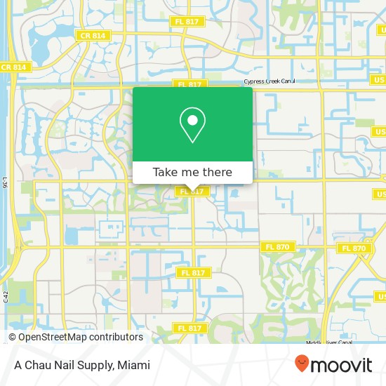 A Chau Nail Supply map