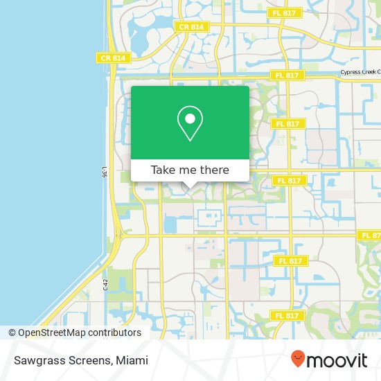 Mapa de Sawgrass Screens