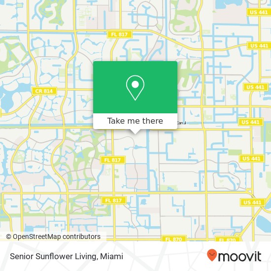 Senior Sunflower Living map