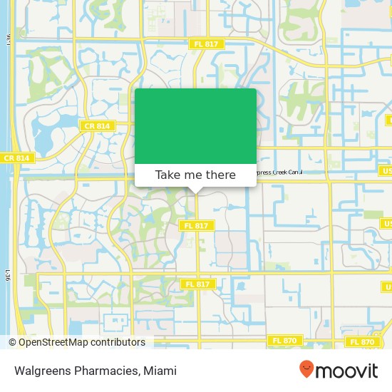 Mapa de Walgreens Pharmacies