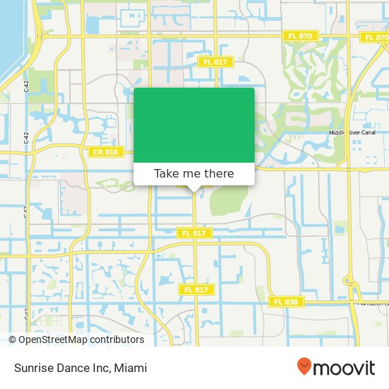 Mapa de Sunrise Dance Inc