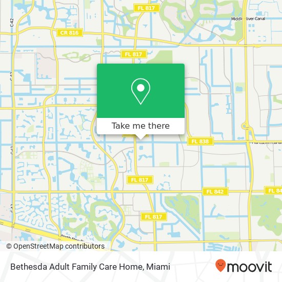 Bethesda Adult Family Care Home map