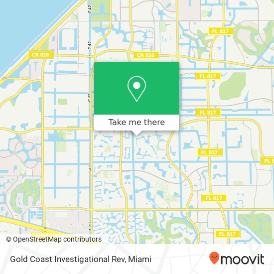 Mapa de Gold Coast Investigational Rev