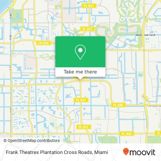 Mapa de Frank Theatres Plantation Cross Roads