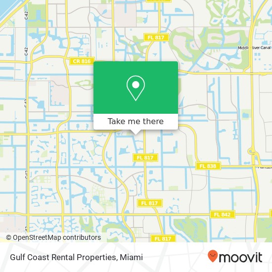 Gulf Coast Rental Properties map