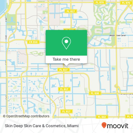 Mapa de Skin Deep Skin Care & Cosmetics