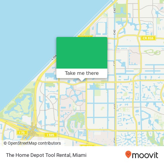 The Home Depot Tool Rental map