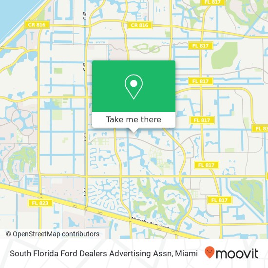 South Florida Ford Dealers Advertising Assn map