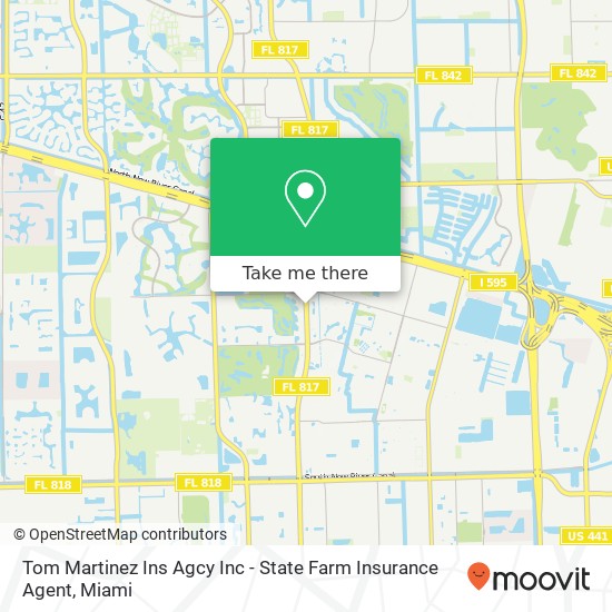 Mapa de Tom Martinez Ins Agcy Inc - State Farm Insurance Agent