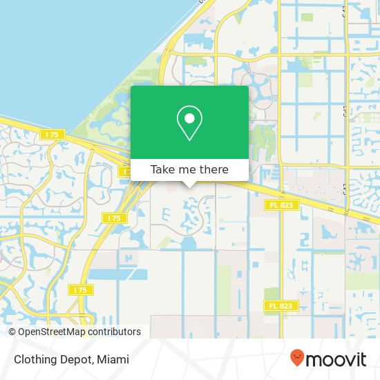 Mapa de Clothing Depot