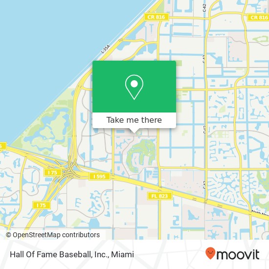 Hall Of Fame Baseball, Inc. map