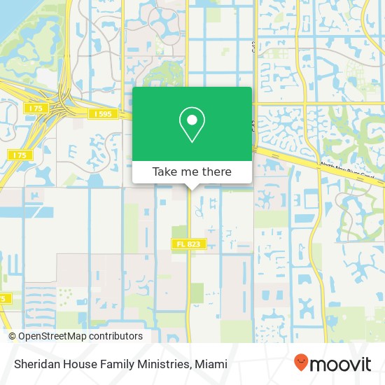 Sheridan House Family Ministries map