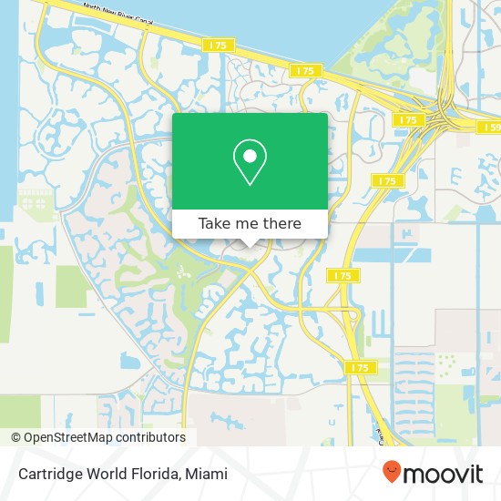 Mapa de Cartridge World Florida