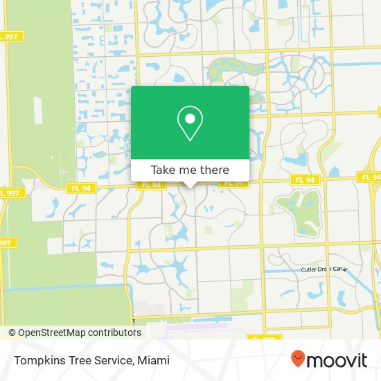 Mapa de Tompkins Tree Service